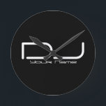 DJ Wall Clock Runde Wanduhr<br><div class="desc">Wall Clock für DJs. Perfektes Geschenk für DJs!</div>