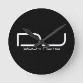 DJ Wall Clock Runde Wanduhr (Vorderseite)