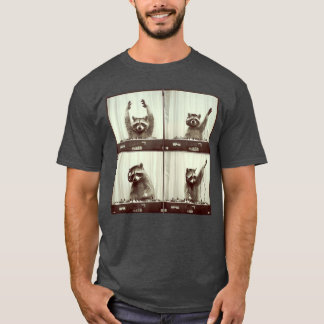 DJ Waschbär kratzt Vinyl Waschbär Hip Hop Stil T-Shirt