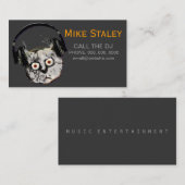 DJ-Werbekonzept Visitenkarte (Vorne/Hinten)