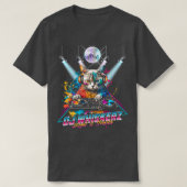 DJ Whiskerz Hizzin und Spinnin Cat Turntable EDM M T-Shirt (Design vorne)