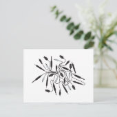 DJ Wires Postkarte (Stehend Vorderseite)