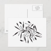 DJ Wires Postkarte (Vorne/Hinten)
