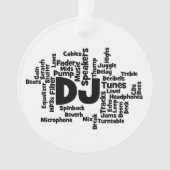 DJ Word Cloud Ornament (Vorderseite)