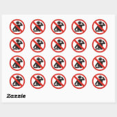 DJ-Zone Runder Aufkleber (Blatt)