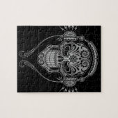 DJ-Zuckerschädel, dunkel Puzzle (Horizontal)