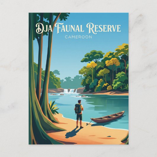 Dja Faunal Reserve Kamerun Postkarte (Vorderseite)