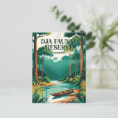 Dja-Tierschutzgebiet Kamerun Postkarte (Stehend Vorderseite)