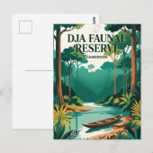 Dja-Tierschutzgebiet Kamerun Postkarte (Vorne/Hinten)