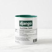 Django Nahrungs-Tatsachen-Tasse Tasse (Zentrum)