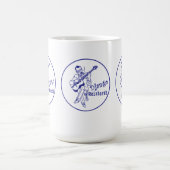 "Django Reinhardt", das Logo zeichnet Kaffeetasse (Mittel)