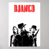 Django Unchached Illustration Poster (Vorne)