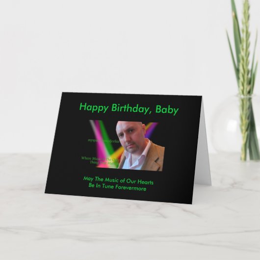DJColzz Novelty Birthday Card Karte (Vorderseite)