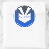 DJDT Blue Sticker Large (Tasche)