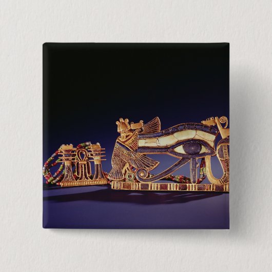 Djed Säulen-Brust und wedjet Augen-Brust Button (Vorderseite)