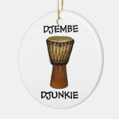 DJEMBE #2 Weihnachtsverzierung Keramikornament (Links)