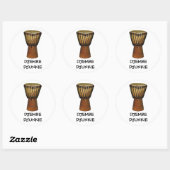 DJEMBE DJUNKIE Aufkleber (Blatt)