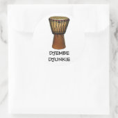 DJEMBE DJUNKIE Aufkleber (Tasche)