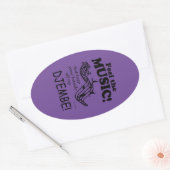 Djembe Feel Music Oval Sticker (Umschlag)