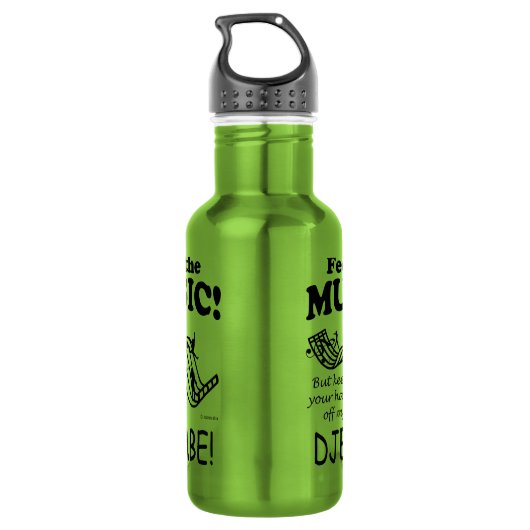 Djembe Feel Musik Edelstahlflasche (Rückseite)