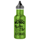 Djembe Feel Musik Edelstahlflasche (Rechts)