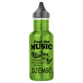 Djembe Feel Musik Edelstahlflasche (Links)