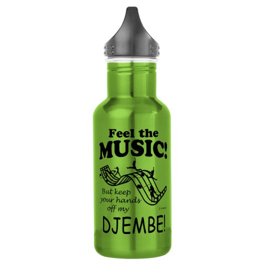 Djembe Feel Musik Edelstahlflasche (Links)