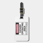 Djembe-Geschäftsbereich Gepäckanhänger (Vorderseite vertikal)