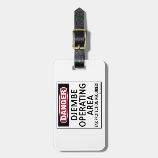 Djembe-Geschäftsbereich Gepäckanhänger (Vorderseite vertikal)