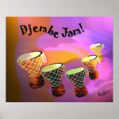 Djembe Jam Poster (Vorne)