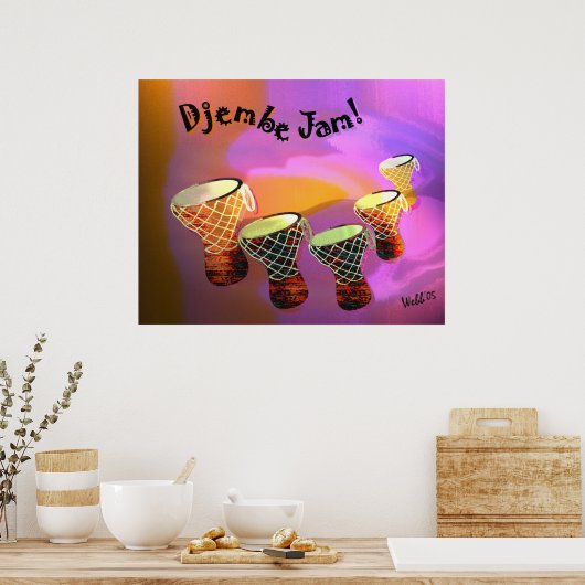 Djembe Jam Poster (Küche)