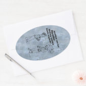 Djembe macht Zombies Explode Oval Sticker (Umschlag)