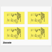 Djembe macht Zombies explode rechteckige Aufkleber (Blatt)