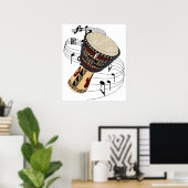 Djembe Poster (Heimbüro)