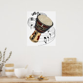 Djembe Poster (Küche)