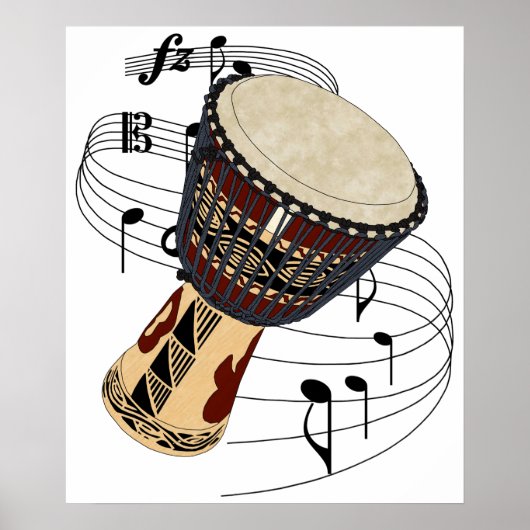 Djembe Poster (Vorne)