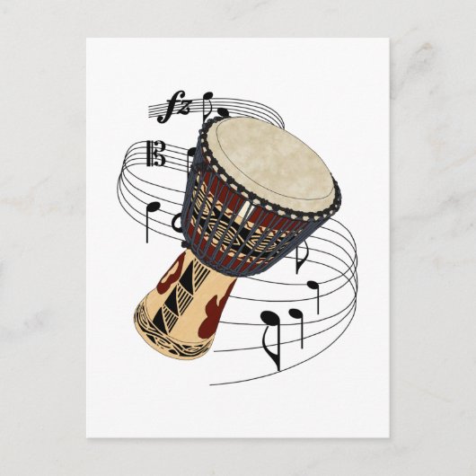 Djembe Postkarte (Vorderseite)