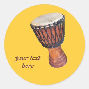 Djembe Runder Aufkleber