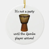 DJEMBE Weihnachtsverzierung Keramikornament (Vorne)
