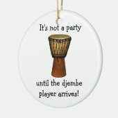 DJEMBE Weihnachtsverzierung Keramikornament (Links)