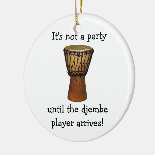 DJEMBE Weihnachtsverzierung Keramikornament (Links)