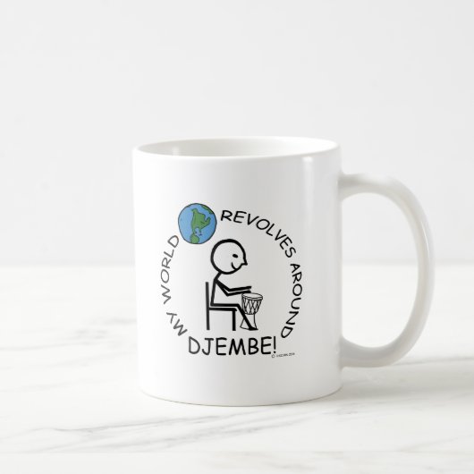 Djembe - Weltumdrehungen Kaffeetasse (Rechts)