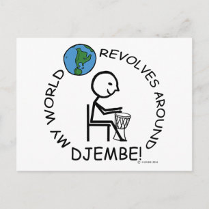 Djembe - Weltumdrehungen Postkarte
