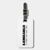 Djembeaholic Life Gepäckanhänger (Vorderseite vertikal)