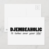 Djembeaholic Life Postkarte (Vorne/Hinten)