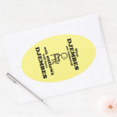 Djembes Oval Sticker (Umschlag)