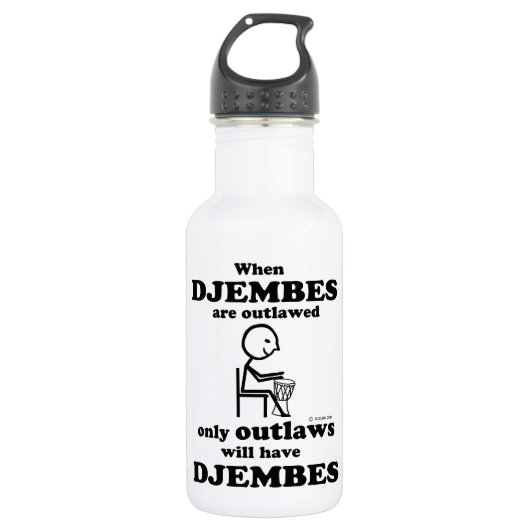 Djembes verboten trinkflasche (Vorderseite)