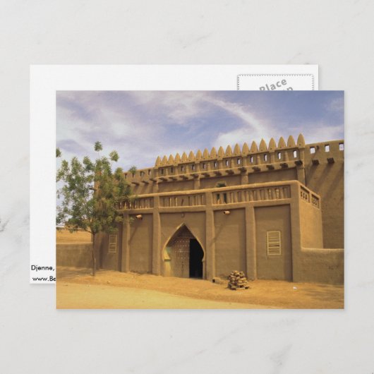 Djenne, Mali Postkarte (Vorne/Hinten)