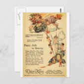 Djer Fairy Aid French Parfüm Postkarte (Vorne/Hinten)