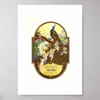 Djer Kiss Fairies und Peacock Poster